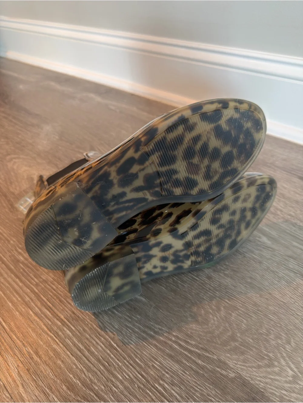 J. Crew Leopard Print Chelsea Rain Booties in Brown and Black